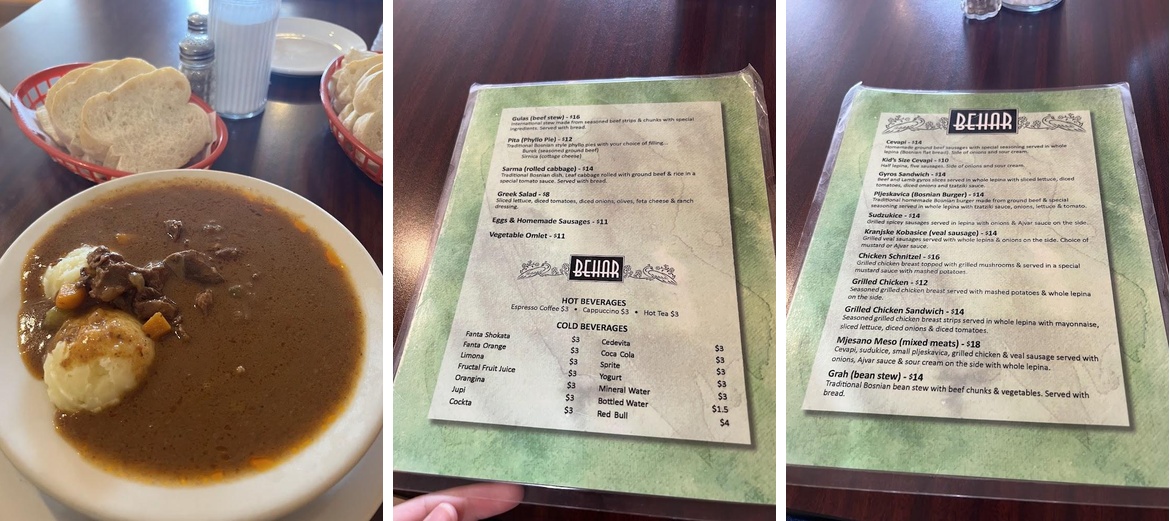BEHAR CAFE Menu